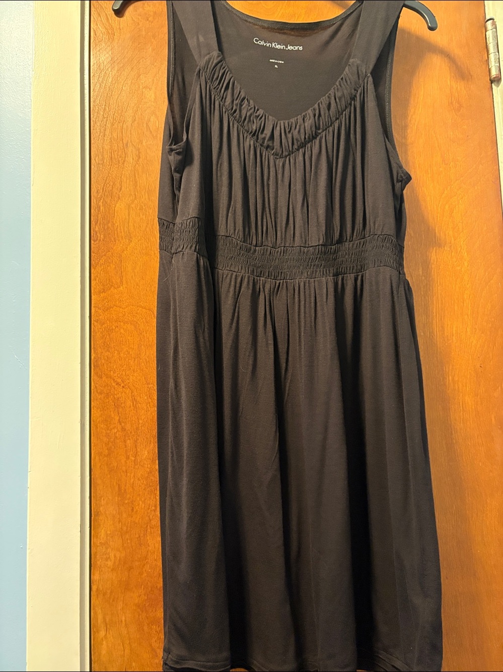 Calvin Klein Jeans Sleeveless Dress in Black XL Like New